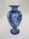 MACINTYRE, "Florian" ware "Narcissus" pattern blue ground 9" vase