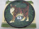 MOORCROFT, ``Cat`` pattern limited edition 10`` plate