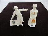 CRESTED FIRST WORLD WAR CHINA, Grafton crested figure ``The Bomb Thrower`` and Carlton Derby