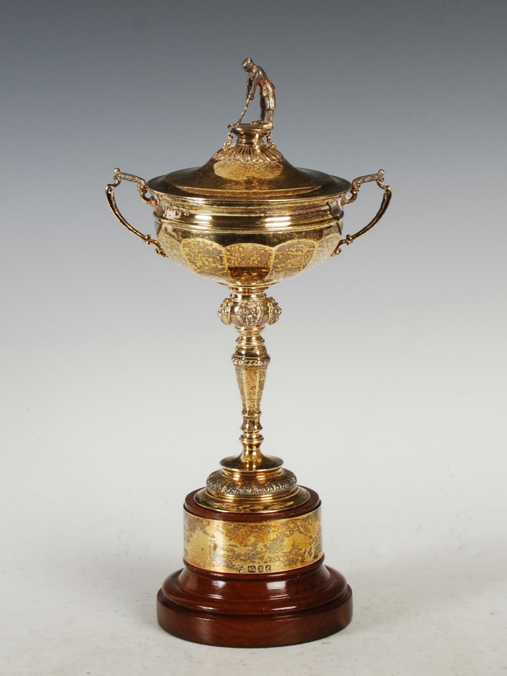 A replica silver gilt Ryder Cup trophy and cover, London, 1985, makers