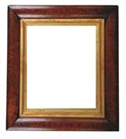 19th Century English School. A Regency Maple Frame, with inset Belgian Embroidery, 12.5” x 10.5”.