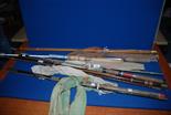 Five fishing rods