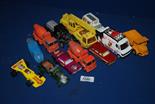 A quantity of Dinky and Corgi die cast Models including crane, concrete truck, etc.