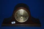 An Edwardian Mantle Clock with geometric pattern