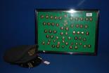 A quantity of framed military brass Buttons including, Royal Air Force, army medical, R.F.C.,