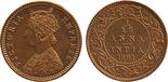 The David Fore Collection. Coins of British India. Copper Proof Restrike 1/12-Anna, 1891C, obv