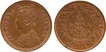 The David Fore Collection. Coins of British India. Copper Early Proof Restrike 1/12-Anna, 1893C, obv