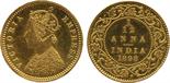 The David Fore Collection. Coins of British India. Gold Early Proof Restrike 1/12-Anna, 1898C, off-