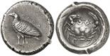 ANCIENT COINS. GREEK. Sicily, Akragas (c.490-480 B.C.), Silver Didrachm, 8.74g, 9h. AKPA, eagle