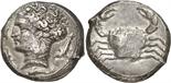 ANCIENT COINS. GREEK. Sicily, Motya (c.400 B.C.), Silver Tetradrachm, 16.94g, 10h. Female head (