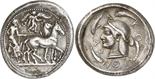 ANCIENT COINS. GREEK. Sicily, Syracuse (c.510-485 B.C.), Silver Tetradrachm, 17.35g, 2h. Charioteer,