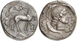 ANCIENT COINS. GREEK. Sicily, Syracuse (second Democracy, 466-405 B.C.), Silver Tetradrachm, 16.89g,