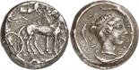 ANCIENT COINS. GREEK. Sicily, Syracuse (second Democracy, 466-405 B.C.), Silver Tetradrachm, 16.80g,