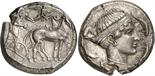 ANCIENT COINS. GREEK. Sicily, Syracuse (second Democracy, 466-405 B.C.), Silver Tetradrachm, 17.30g,