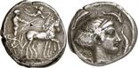 ANCIENT COINS. GREEK. Sicily, Syracuse (second Democracy, 466-405 B.C.), Silver Tetradrachm, 17.35g,