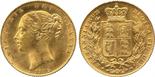 G BRITISH COINS. The Bentley Collection of British Milled Gold Sovereigns. 1845 Sovereign with