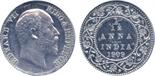 † The David Fore Collection – Part Two. INDIA. British India. Aluminium Pattern, 1/12-Anna 1909,