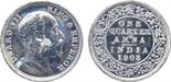 † The David Fore Collection – Part Two. INDIA. British India. Aluminium Pattern ¼-Anna, 1908, off-