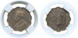 † The David Fore Collection – Part Two. INDIA. British India. Cupro-nickel Pattern Anna, 1911, obv