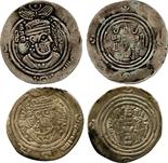ISLAMIC COINS. ARAB SASANIAN. Ziyad b. Abi-Sufyan, Silver Drachms (2), DA = Darabjird 43h, 2.97g and