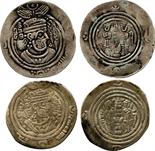 ISLAMIC COINS. ARAB SASANIAN. Ziyad b. Abi-Sufyan, Silver Drachms (2), DA = Darabjird 43h, 2.97g and