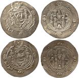 ISLAMIC COINS. ABBASID TABARISTAN. Anonymous AFZUT type, Silver Hemidrachms (2), TPURSTAN 132