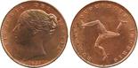 ?COINS, EUROPEAN TERRITORIES, ISLE OF MAN Victoria (1837-1901), Copper Farthing, 1839 (Pr 37; S