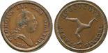?COINS, EUROPEAN TERRITORIES, ISLE OF MAN George III (1760-1820), Copper Halfpenny, 1786, laureate