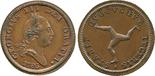 ?COINS, EUROPEAN TERRITORIES, ISLE OF MAN George III (1760-1820), Copper Halfpenny, 1786, laureate