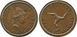 ?COINS, EUROPEAN TERRITORIES, ISLE OF MAN George III (1760-1820), Copper Proof Halfpenny, 1786,