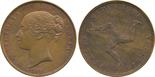 ?COINS, EUROPEAN TERRITORIES, ISLE OF MAN Victoria (1837-1901), Copper Special Strike Penny, 1859,