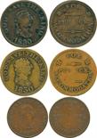 ?COINS, EUROPEAN TERRITORIES, ISLE OF MAN Bank Token Coinage, Castletown, Brass Penny (2), John