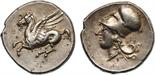 ANCIENT COINS, GREEK COINS, Bruttium, Medma (c.330-320 BC), Silver Stater, 8.5g. Pegasos flying