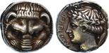 ANCIENT COINS, GREEK COINS, Bruttium, Rhegion (c.415/410-387 BC), Silver Tetradrachm, 17.33g, 12h.