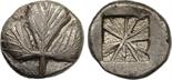 ANCIENT COINS, GREEK COINS, Sicily, Selinos (c.540-515 BC), Silver Didrachm, 8.8g. Selinon leaf.