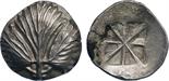 ANCIENT COINS, GREEK COINS, Sicily, Selinos (c.530-490 BC), Silver Didrachm, 8.64g. Selinon leaf.