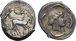 ANCIENT COINS, GREEK COINS, Sicily, Syracuse (Second Democracy, 466-405 BC), Silver Tetradrachm,