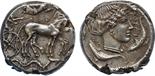 ANCIENT COINS, GREEK COINS, Sicily, Syracuse (Second Democracy, 466-405 BC), Silver Tetradrachm,