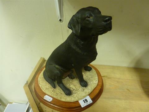 border fine arts black labrador