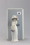 Boxed Lladro Figure of Girl carrying a Flower Basket