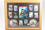 Framed and Glazed Montage of Superman items including Cards