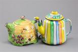 A Royal Winton `Collect It` Beehive Teapot plus Enamelled `Collect It` Teapot