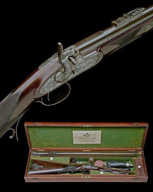 WHITWORTH RIFLE CO. MANCHESTER A FINE AND RARE CASED .451 (WHITWORTH