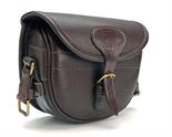 A NEW AND UNUSED QUALITY LEATHER FLEECE-LINED GUNSLIP WITH MATCHING CARTRIDGE BAG