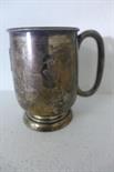 A silver tankard - Height 10 cm - Weight approx. 6 troy oz