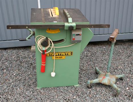 A Startrite Circular Saw Bench And A Roller Stand