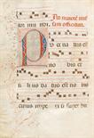 Antiphonarium. - Lateinische Handschrift auf Pergament. Mit zahlr. Fleuronné-Initialen in Rot und