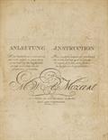 Mozart, W. A.,     Musik. - Anleitung soviel Walzer oder Schleifer mit zwei würfeln zu componiren.