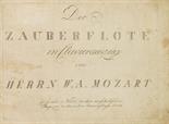 Mozart, W. A.,     Die Zauberflöte in Clavierauszug. 38 Hefte in 1 Bd. Wien, `in dem Musikalischen