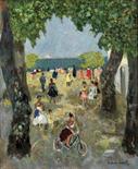 FRANCIS SMITH - 1881-1961 "Sem título" óleo sobre tela assinado Dim. - 61 x 50 cm